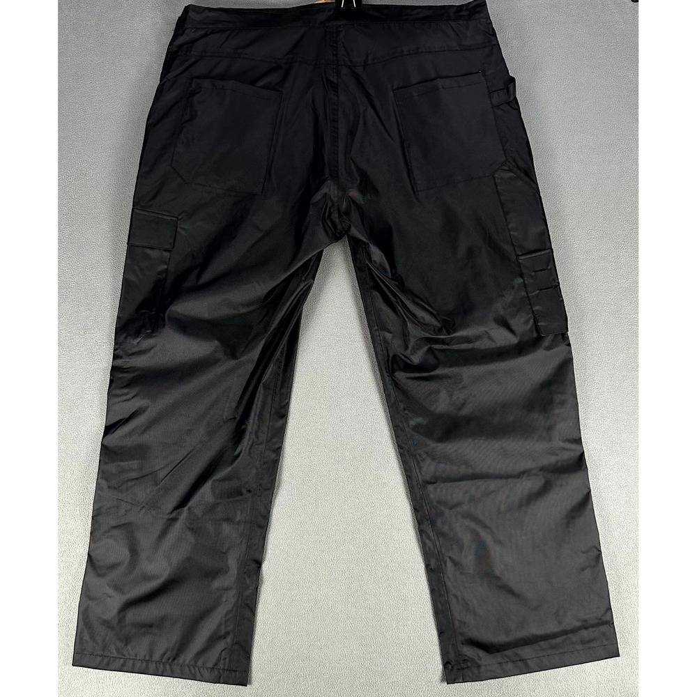 Frogg Toggs Bibbs Overalls Mens 2XL Black StormWatch Waterproof Breathable New - Picture 5 of 13